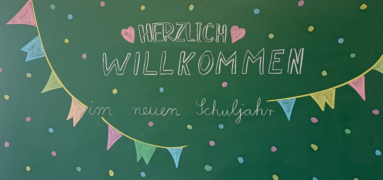 Tafelbild neues Schuljahr